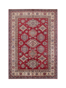 Gooch Oriental Supreme Kazak Pure Wool Rug, Red, L245 x W169 cm, Red