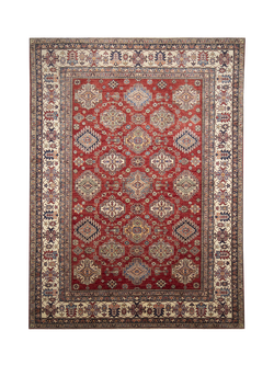 Gooch Oriental Supreme Kazak Pure Wool Rug, Red, L365 x W268 cm, Red