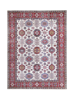 Gooch Oriental Supreme Kazak Pure Wool Rug, Red, L372 x W276 cm, Red
