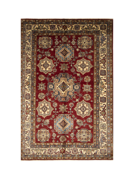 Gooch Oriental Supreme Kazak Pure Wool Rug, Rust, L250 x W175 cm, Rust