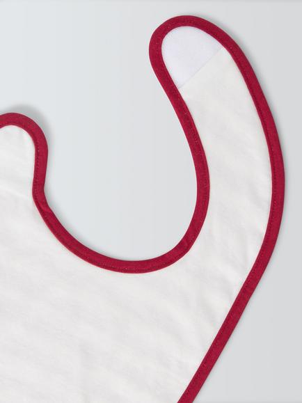 John Lewis Baby Christmas Round Bibs, Pack of 3 - view 2, Multi