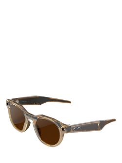 Meta Oakley Meta HSTN Glasses, Brown, Clear to Brown Transitions Lenses, Brown