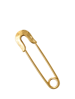 Pre-loved Vintage Safety Pin Brooch, Gold, Gold