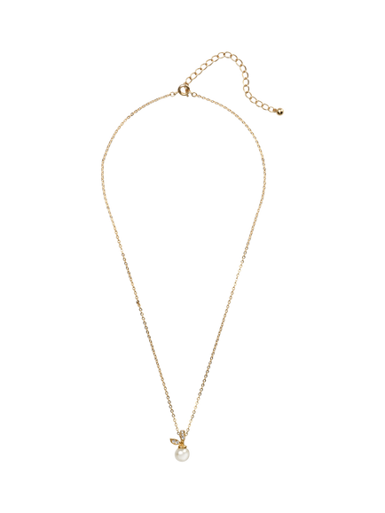 Eclectica Pre-loved Crystal  Apple Pendant Necklace, Gold - view 2, Gold