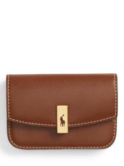 Ralph Lauren Polo ID Leather Wallet, Cuoio, Cuoio