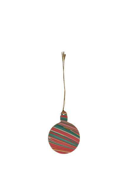 Paper Mirchi Marbled Bauble Gift Tags, Pack of 3, Multi - view 2, Multi Colour