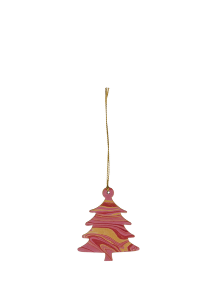 Paper Mirchi Marble Tree Gift Tags, Pack of 3, Multi - view 2, Multi Colour