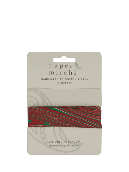 Paper Mirchi Marble Ribbon, 3M, Multi, Multi Colour