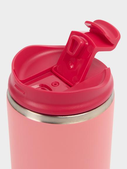 Sweaty Betty Reusable Coffee Cup, 360ml - view 2, Melrose Pink