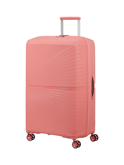 American Tourister Airconic 4-Wheel Spinner 77cm Large Suitcase, 101L, Solar Pink