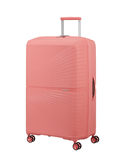 American Tourister Airconic 4-Wheel Spinner 77cm Large Suitcase, 101L, Solar Pink