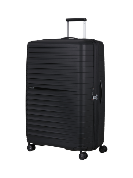 American Tourister Fastforward 83cm Expandable 8-Wheel Suitcase, 131/147L, Flash Black