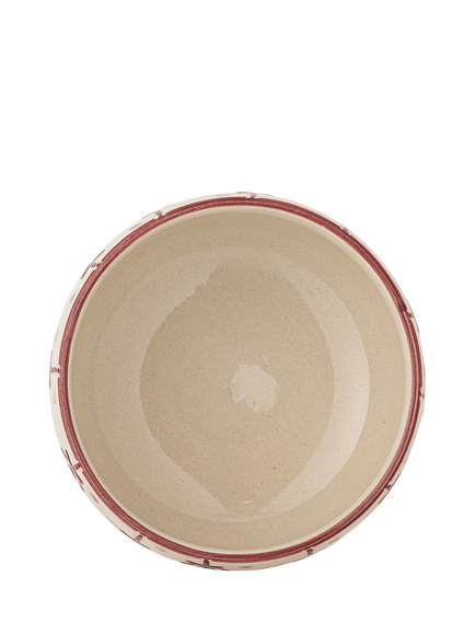 Bloomingville Ornamentia Christmas Stoneware Bowl, 13cm, White - view 2, White