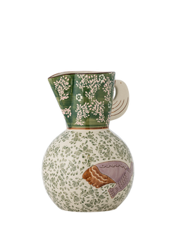 Bloomingville Hezha Bird Stoneware Jug, 1.5L, Green - view 2, Green