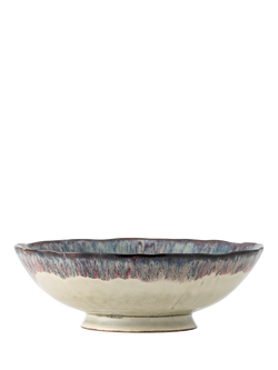 Bloomingville Imogen Reactive Glaze Stoneware Serving Bowl, 28cm, Blue - view 2, Multi