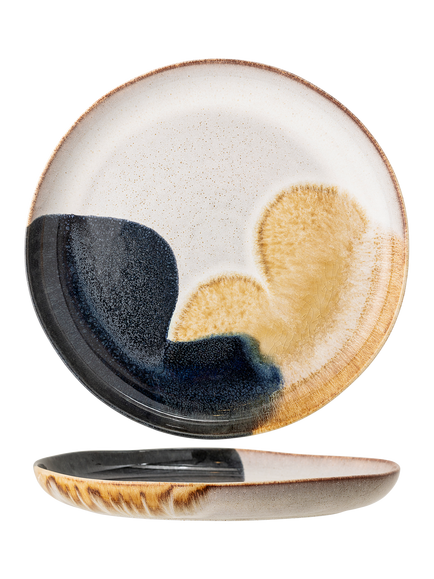Bloomingville Jules Stoneware Serving Platter, 35cm, Blue, Blue
