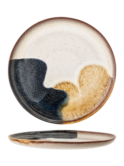 Bloomingville Jules Stoneware Dinner Plate, 28cm, Blue, Blue