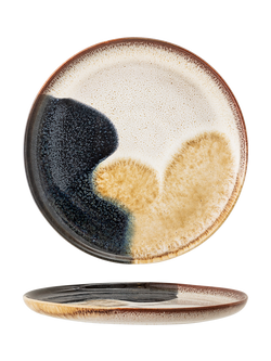Bloomingville Jules Stoneware Side Plate, 22cm, Blue, Blue