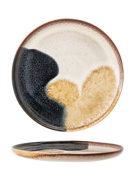 Bloomingville Jules Stoneware Side Plate, 22cm, Blue, Blue