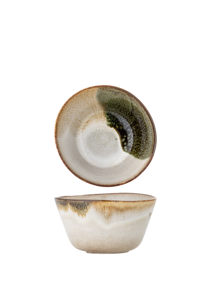 Bloomingville Jules Stoneware Cereal Bowl, 15.5cm, Green, Green