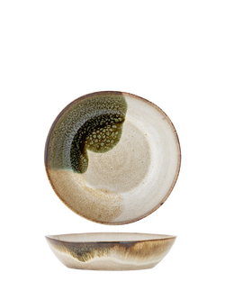 Bloomingville Jules Stoneware Pasta Bowl, 22cm, Green, Green
