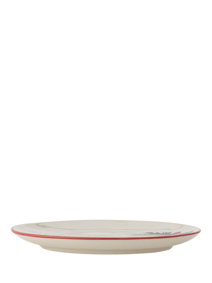 Bloomingville Jovida Christmas Stoneware Small Plate, 16cm, Beige - view 2, White