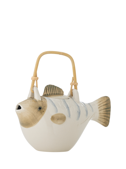 Bloomingville Creative Collection Wrenna Stoneware Teapot, 800ml, Grey, Grey