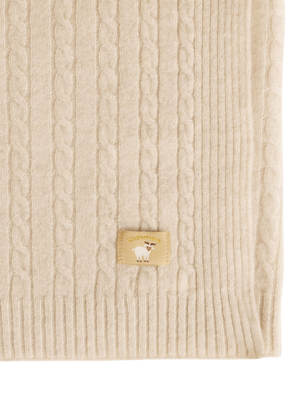 Purebaby Baby Pure Cashmere Blanket, Camel - view 2, Camel