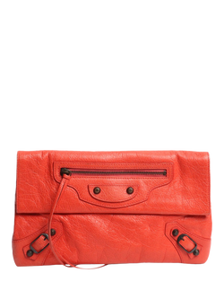 Pre-loved Balenciaga City Pouch, Red, Red