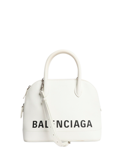 Pre-loved Balenciaga Small Ville Top Handle Bag, White, White