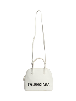 Pre-loved Balenciaga Small Ville Top Handle Bag, White - view 2, White