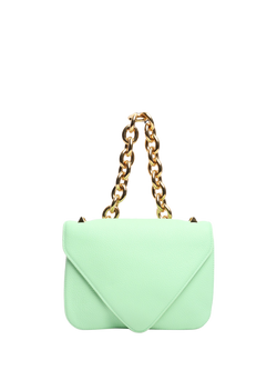 Pre-loved Bottega Veneta Leather Envelope Crossbody Bag, Green, Green