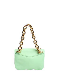 Pre-loved Bottega Veneta Leather Envelope Crossbody Bag, Green - view 2, Green