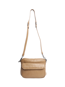 Pre-loved Bottega Veneta Interwoven Camera Bag, Brown - view 2, Brown