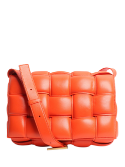 Pre-loved Bottega Veneta Padded Cassette Crossbody Bag, Orange, Orange