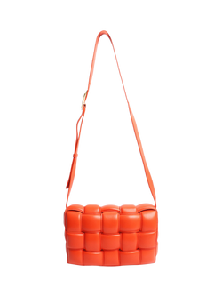 Pre-loved Bottega Veneta Padded Cassette Crossbody Bag, Orange - view 2, Orange