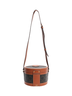 Pre-loved CELINE Tambour Shoulder Bag, Brown - view 2, Brown