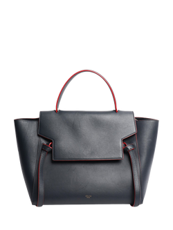 Pre-loved CELINE Navy Belt Bag, Blue, Blue