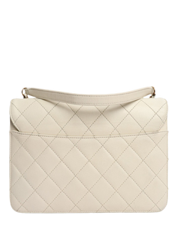 Pre-loved CHANEL 2016 Beauty Lock Flap Bag, Cream - view 2, Cream
