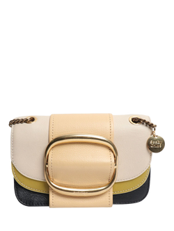 Pre-loved Chloé Hopper Leather Crossbody Bag With Gold Hardware, Multi, Multi
