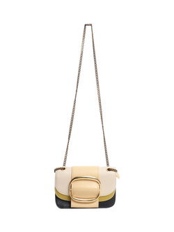 Pre-loved Chloé Hopper Leather Crossbody Bag With Gold Hardware, Multi - view 2, Multi