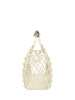 Pre-loved Fendi White Mini Basket Tote Bag, White - view 2, White