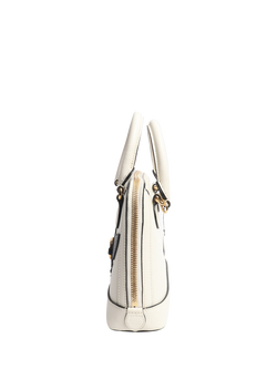 Pre-loved GUCCI Horsebit 1955 Shoulder Bag, White/Black - view 2, White/Black