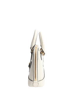 Pre-loved GUCCI Horsebit 1955 Shoulder Bag, White/Black - view 2, White/Black