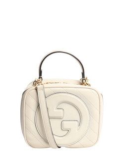 Pre-loved GUCCI Blondie Leather Top Handle Bag, Cream, Cream