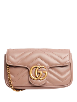 Pre-loved GUCCI GG Marmont Mini Bag, Neutral, Neutral