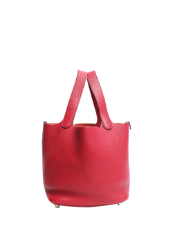 Pre-loved Hermès 2014 Picotin 18 Bag, Red - view 2, Red