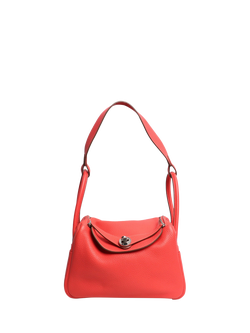 Pre-loved Hermès Lindy 26 Leather Bag, Red, Red
