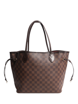 Pre-loved Louis Vuitton 2011 Damier Neverfull MM Bag, Brown, Brown