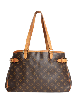 Pre-loved Louis Vuitton 2009 Monogram Batignolles Horizontal Tote Bag, Brown, Brown